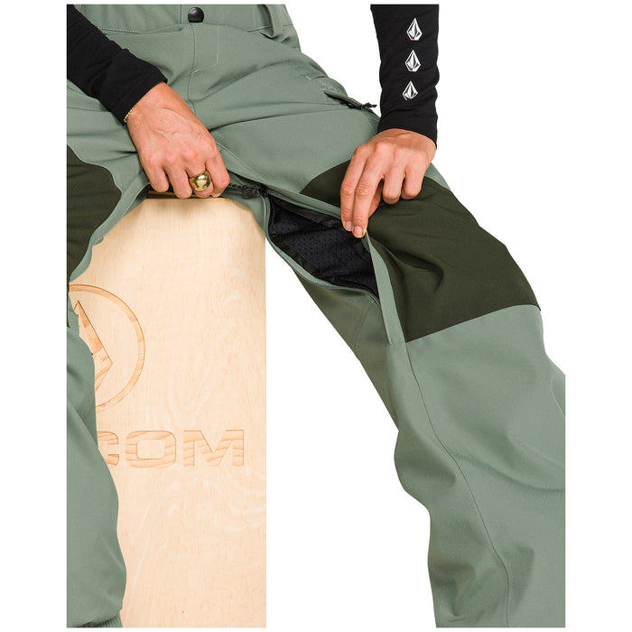 Volcom Creston 3D Stretch Bibs - Women's Light Green