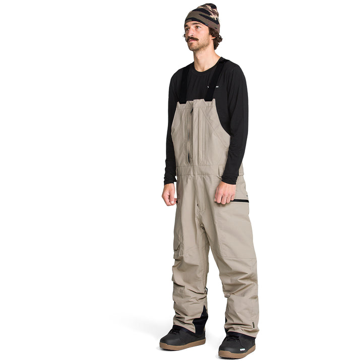Volcom Rain Gore Bib Overalls - Men's Khaki
