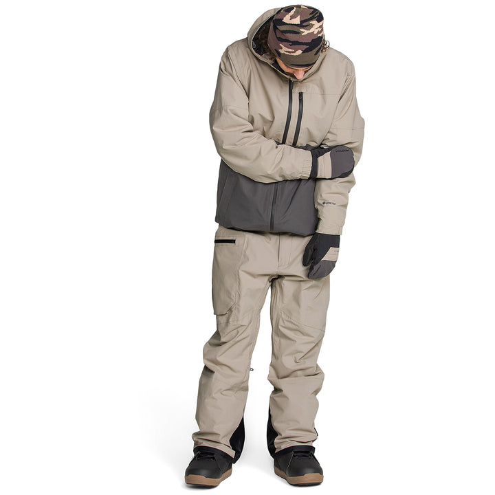 Volcom Rain Gore Bib Overalls - Men's Khaki