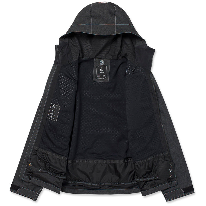 Volcom Top Stitch Jacket - Men's Black Denim