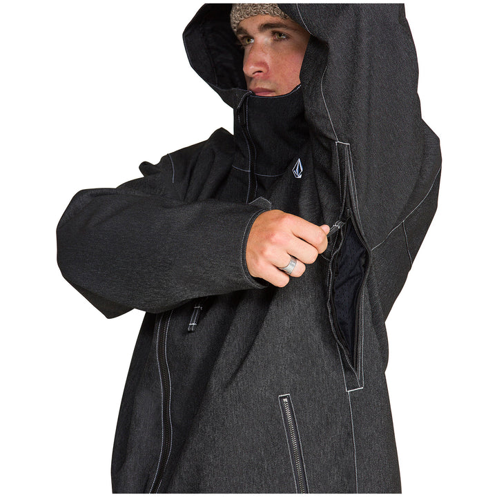 Volcom Top Stitch Jacket - Men's Black Denim