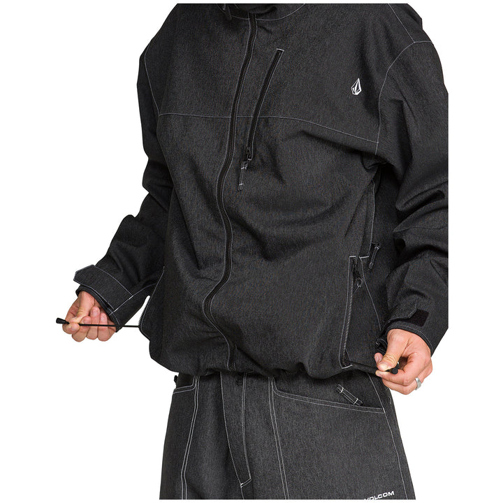 Volcom Top Stitch Jacket - Men's Black Denim