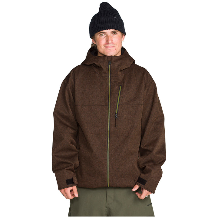 Volcom Top Stitch Jacket - Men's Brown Denim