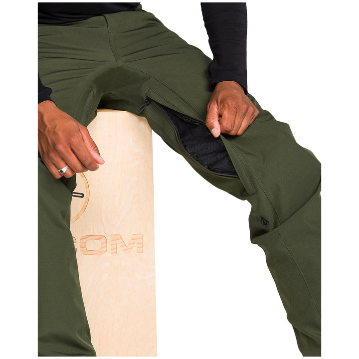 Volcom Freakin Snow Chino Pant - Men's Dark Green