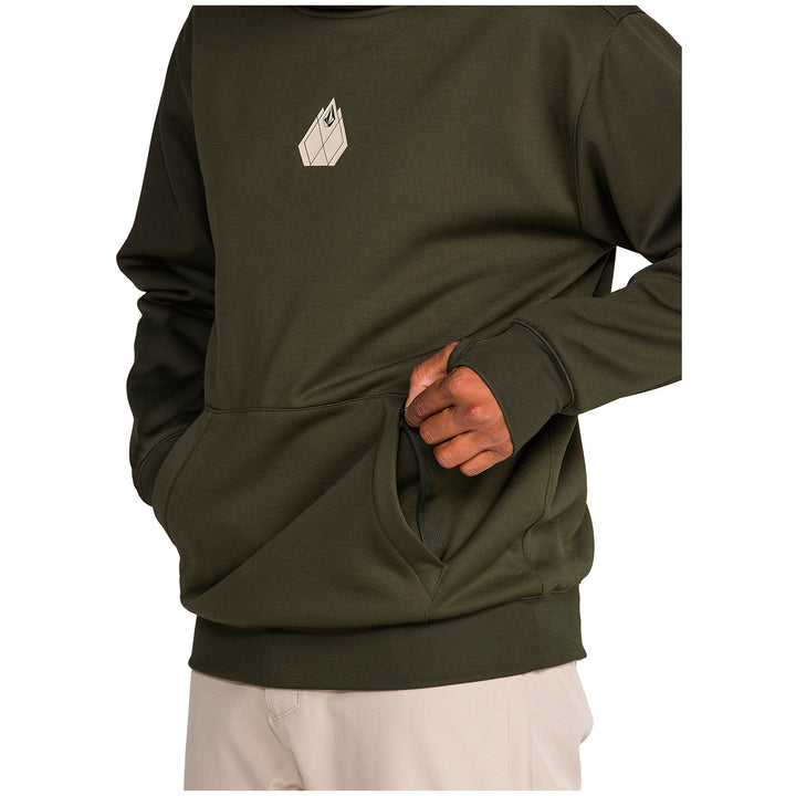 Volcom Hydro Riding Hoodie - Men's Dark Green
