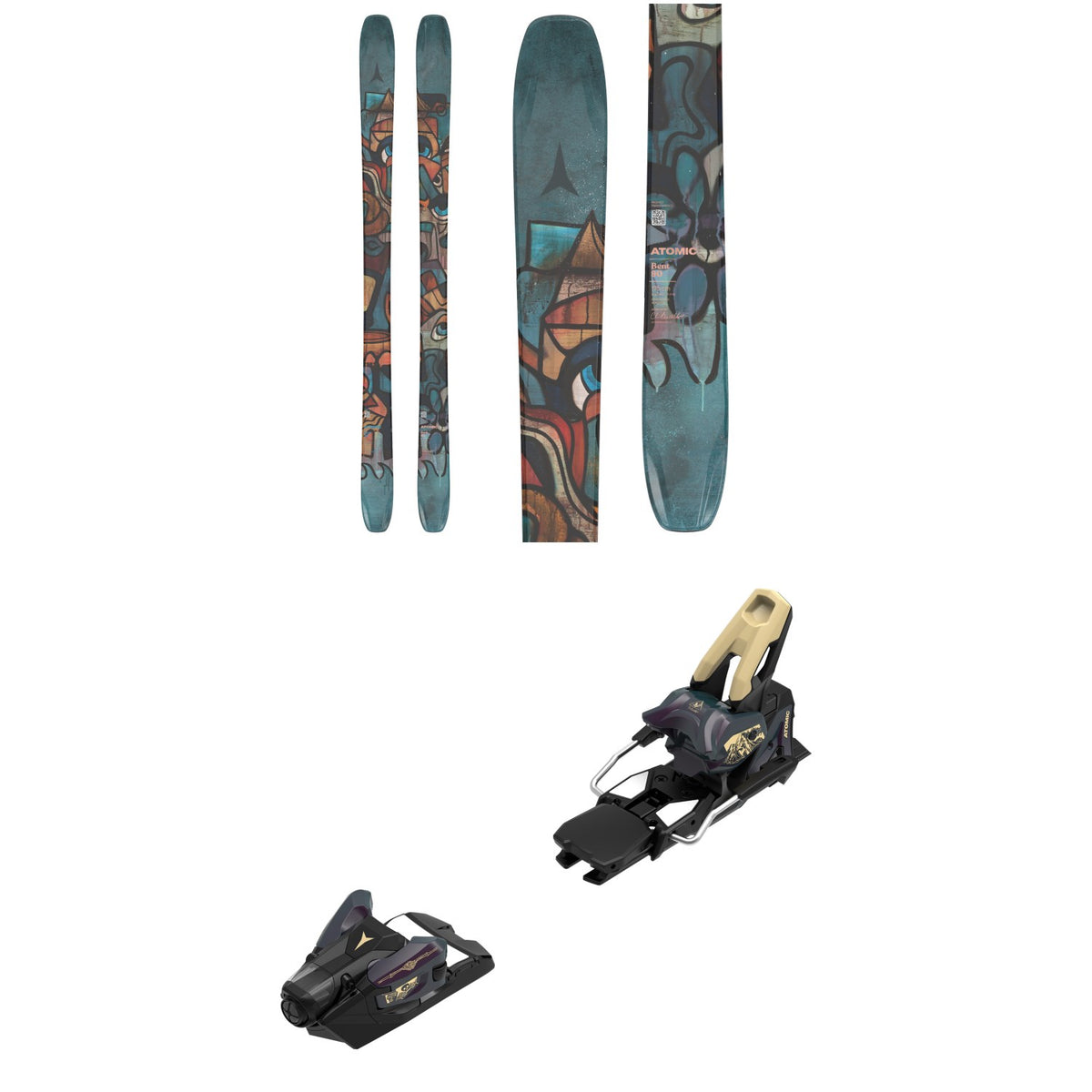 Atomic Bent 90 Skis + Atomic Strive 14 GW Ski Bindings 2026