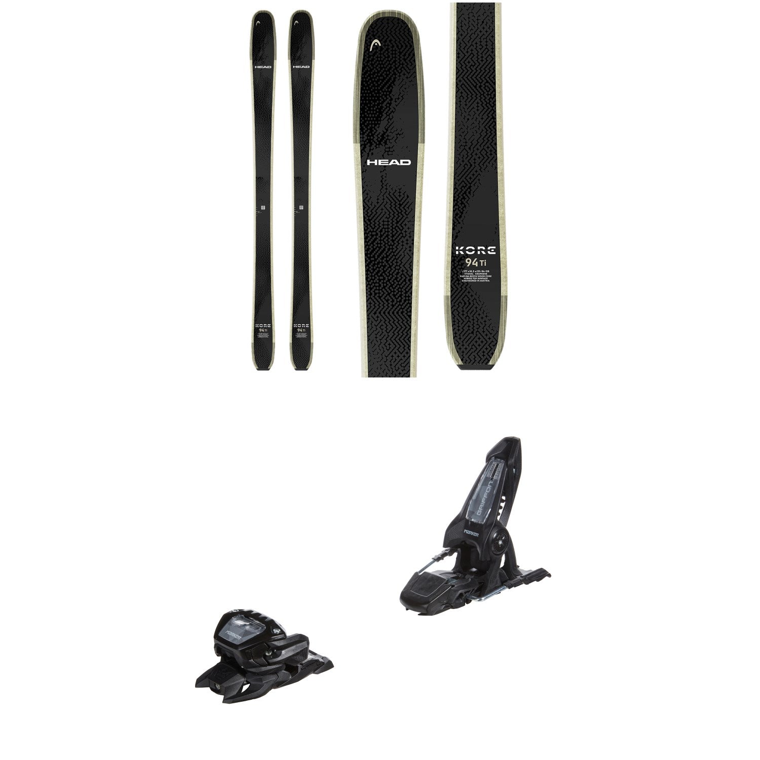 Head Kore 94 Ti Skis + Marker Griffon 13 ID Ski Bindings 2026 – evo