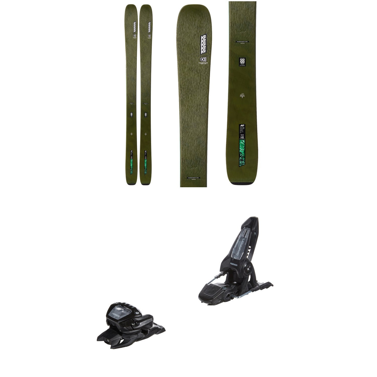 K2 Mindbender 106 C Skis 2026 + Marker Griffon 13 ID Ski Bindings