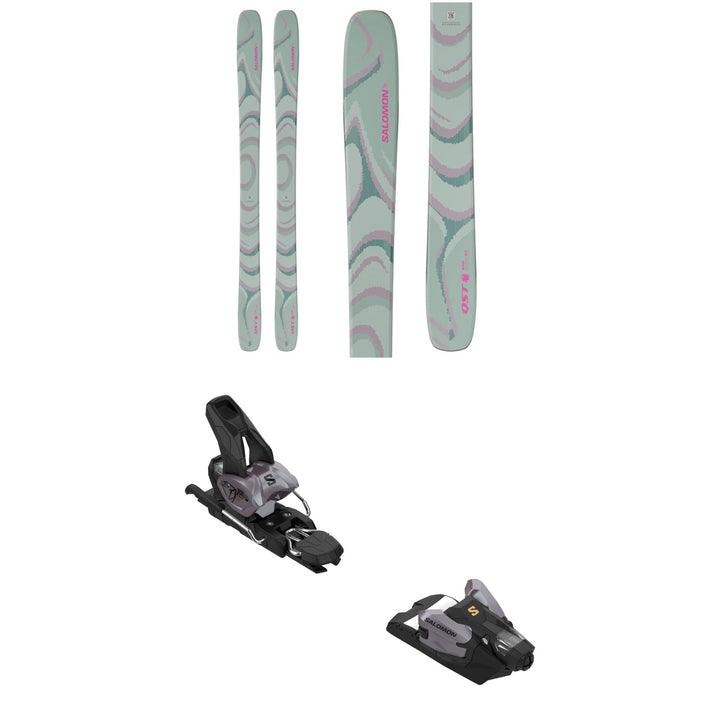 Salomon QST 100 Skis + Salomon Strive 12 GW Ski Bindings 2026