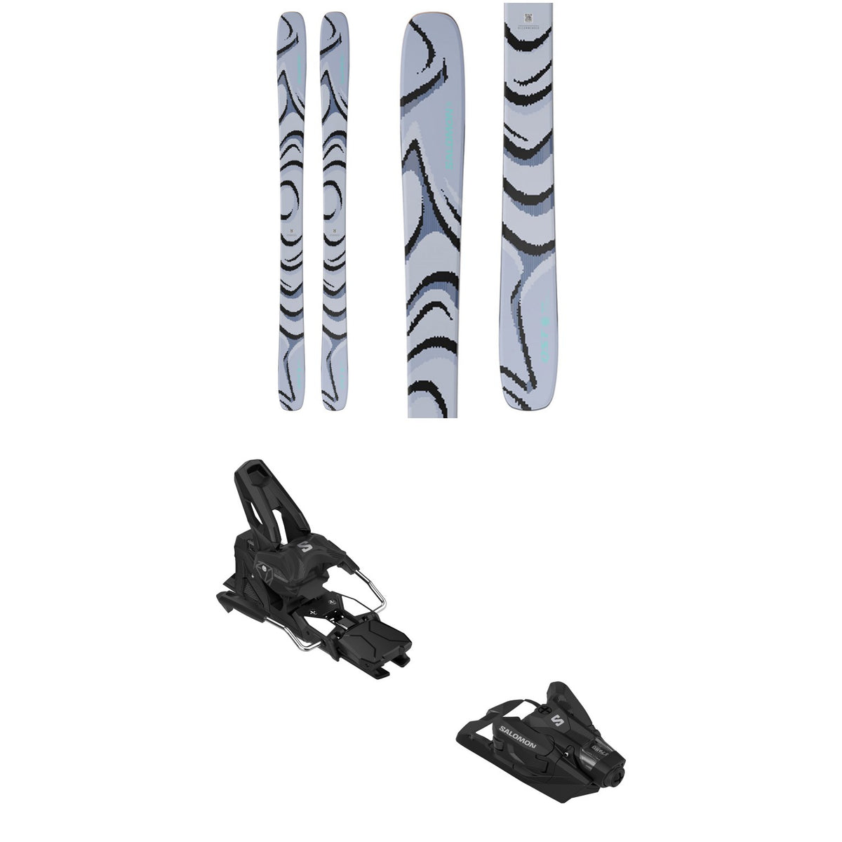 Salomon QST 100 Skis + Salomon Strive 14 MN Ski Bindings 2027