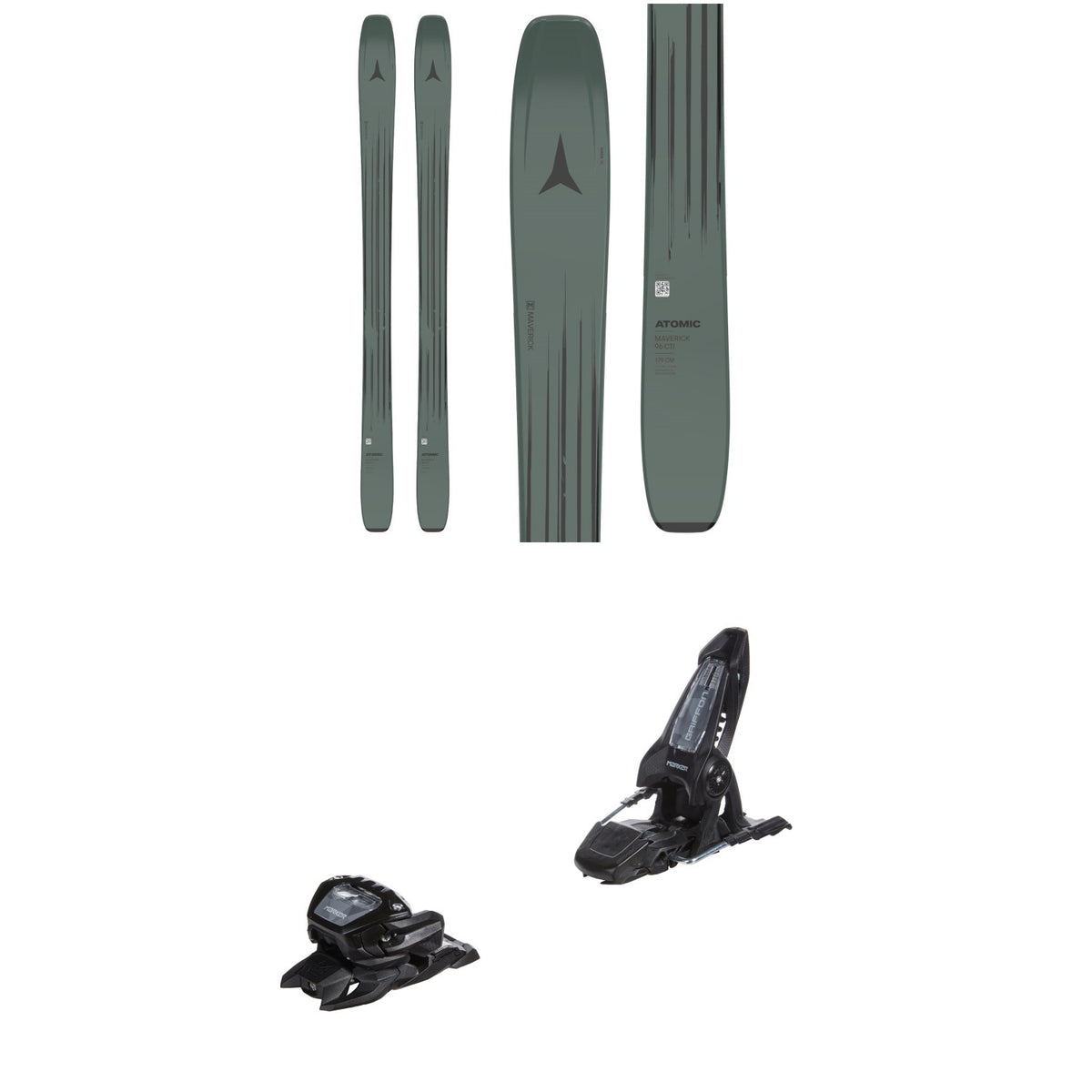 Atomic Maverick 96 CTI Skis 2026 + Marker Griffon 13 ID Ski Bindings