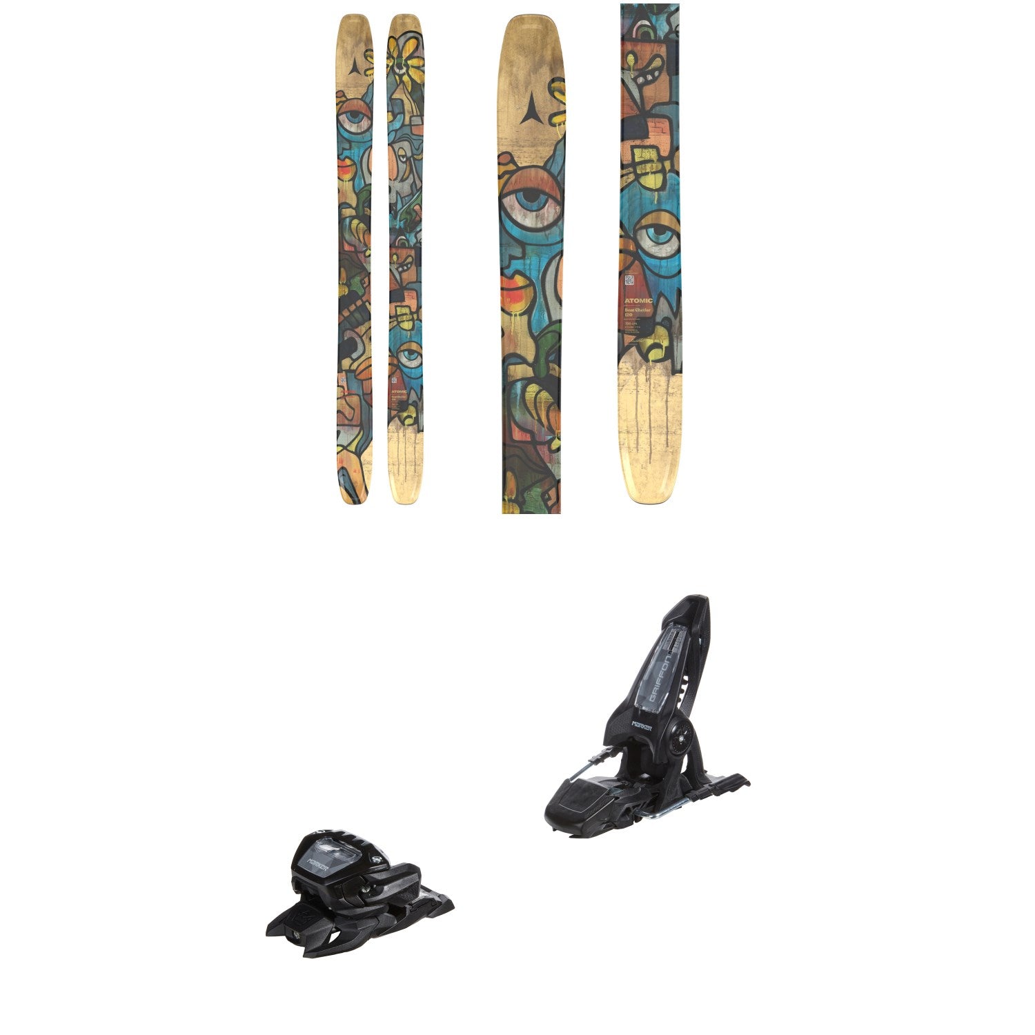 Atomic Bent Chetler 120 Skis + Marker Griffon 13 ID Ski Bindings