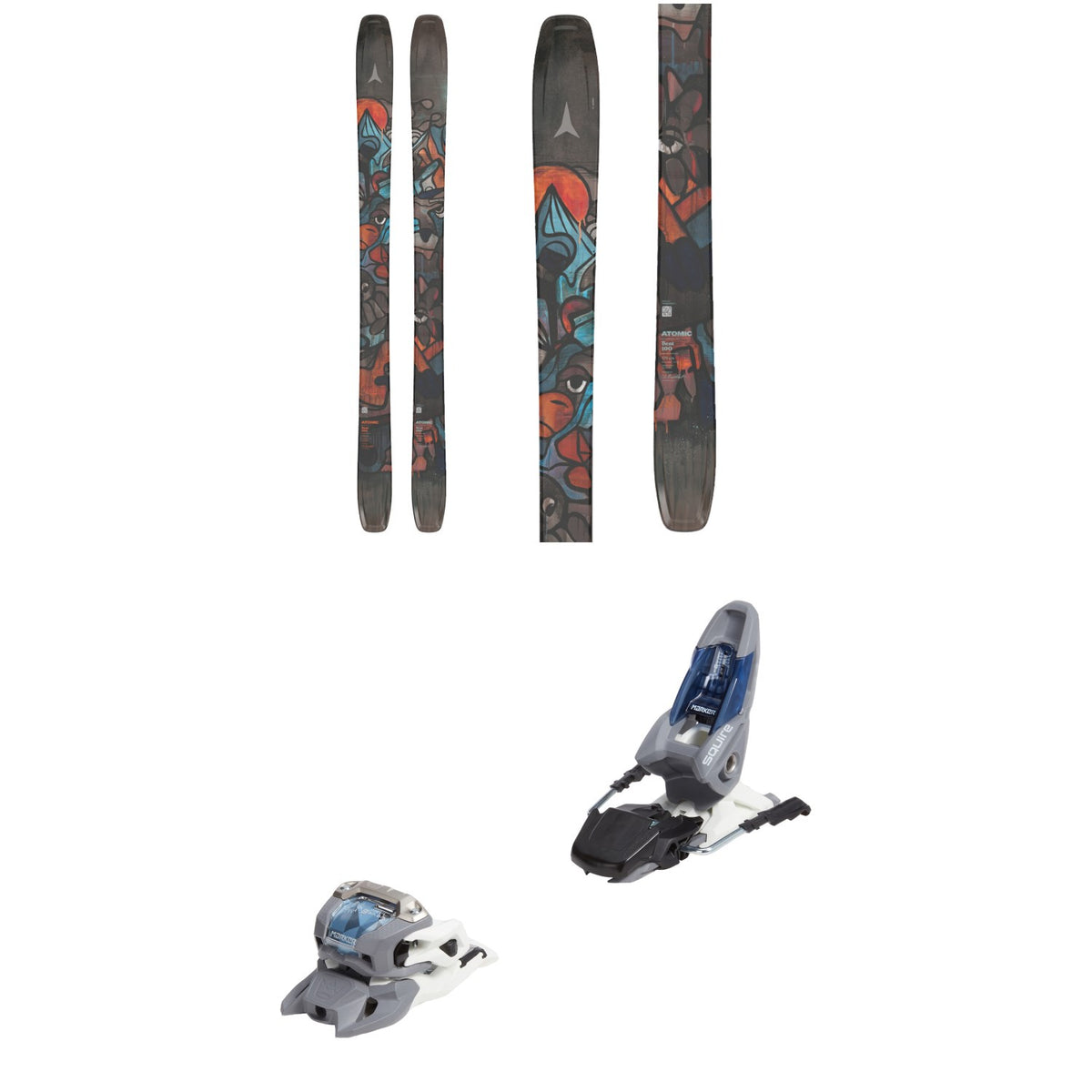 Atomic Bent 100 Skis + Marker Squire 11 Ski Bindings 2026