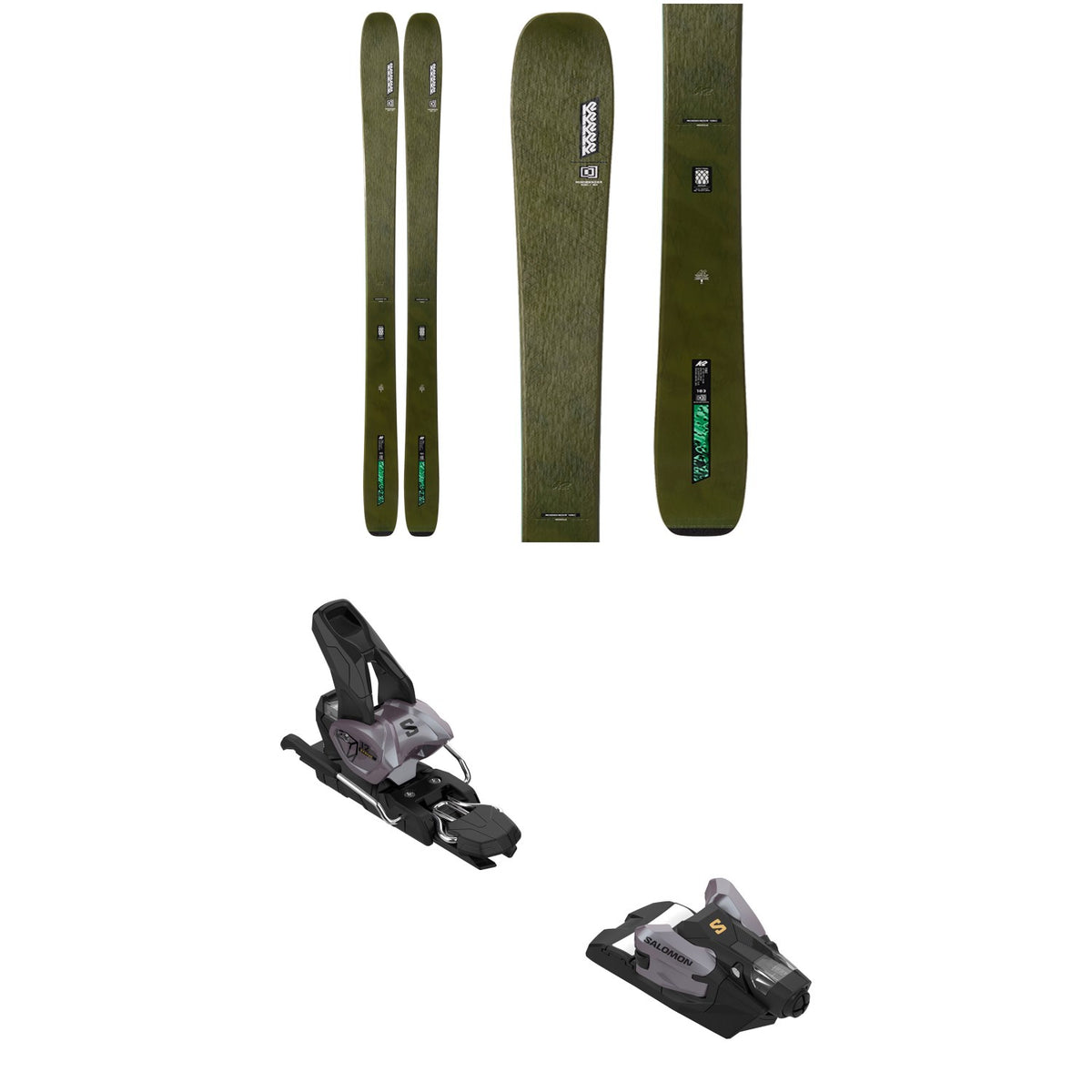 K2 Mindbender 106 C Skis + Salomon Strive 12 GW Ski Bindings 2026