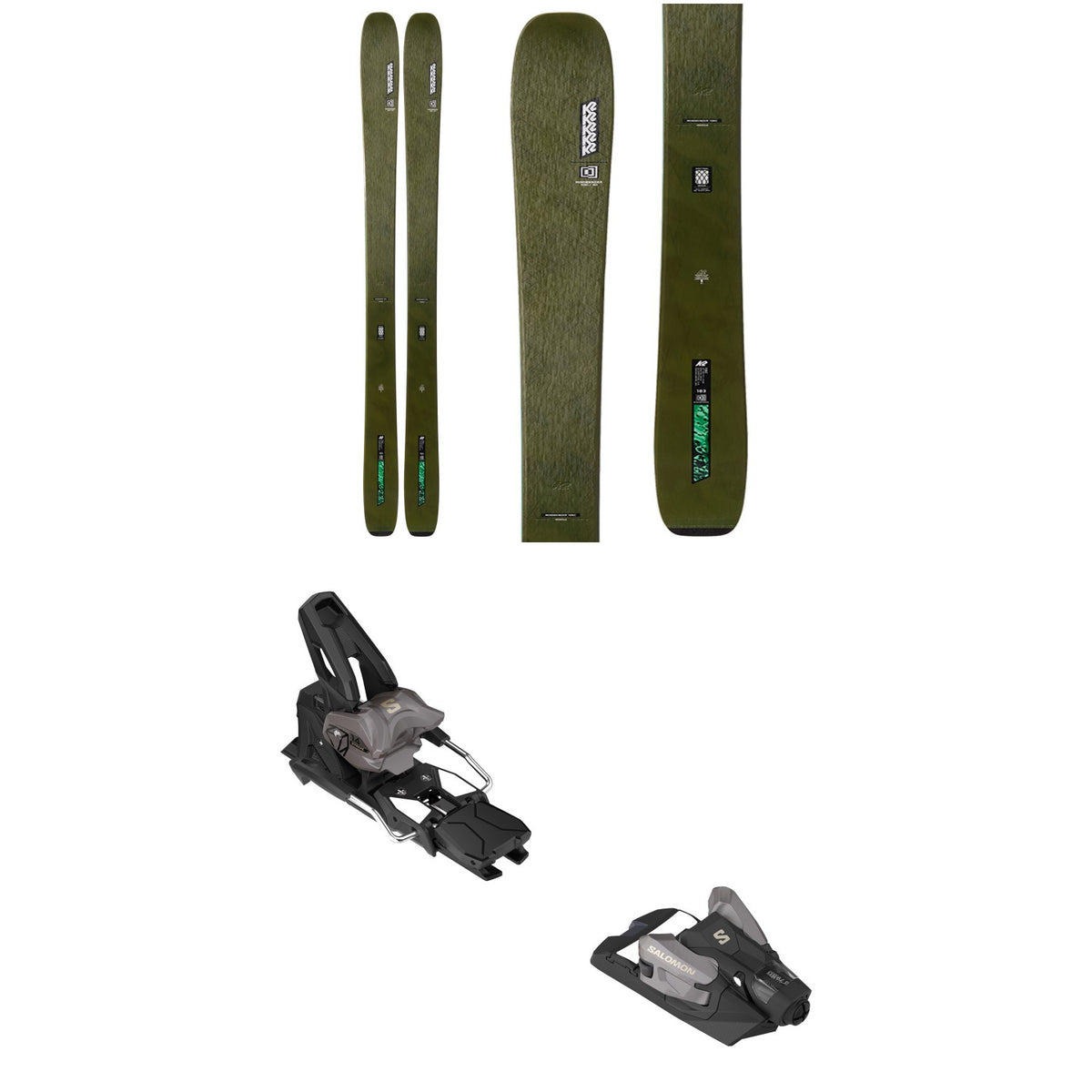 K2 Mindbender 106 C Skis + Salomon Strive 14 GW Ski Bindings 2026
