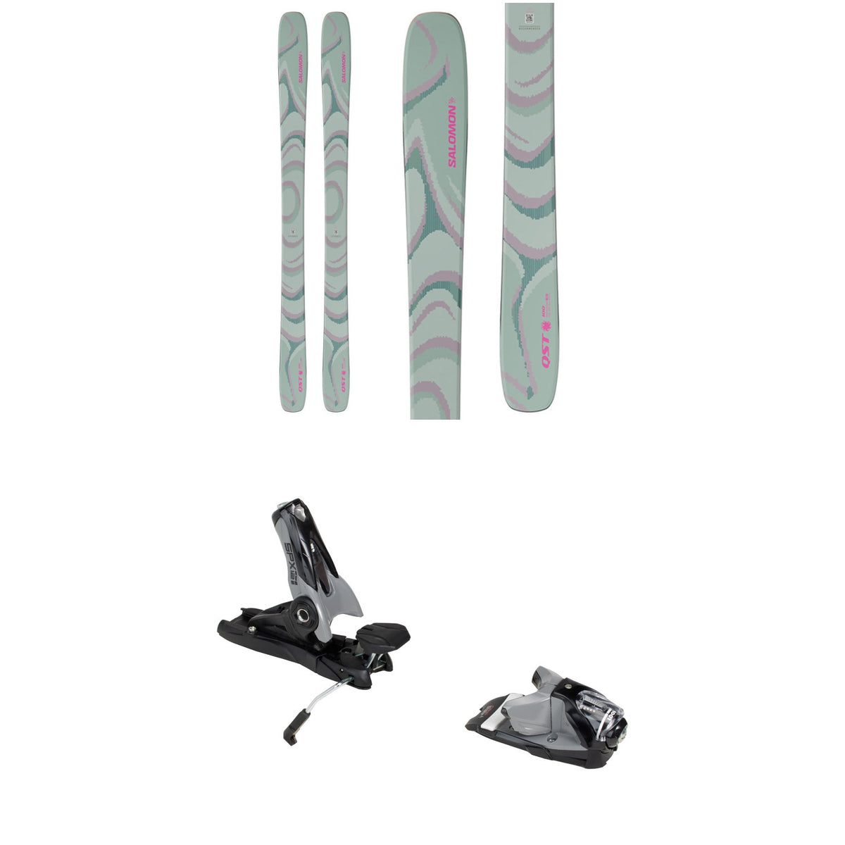Salomon QST 100 Skis + Look SPX 12 GW Pro Ski Bindings 2026