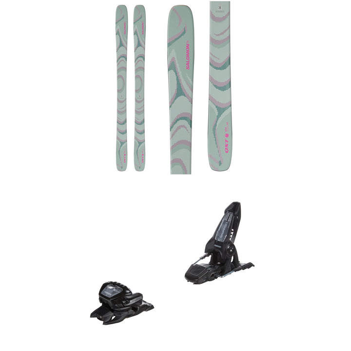 Salomon QST 100 Skis + Marker Griffon 13 ID Ski Bindings 2026