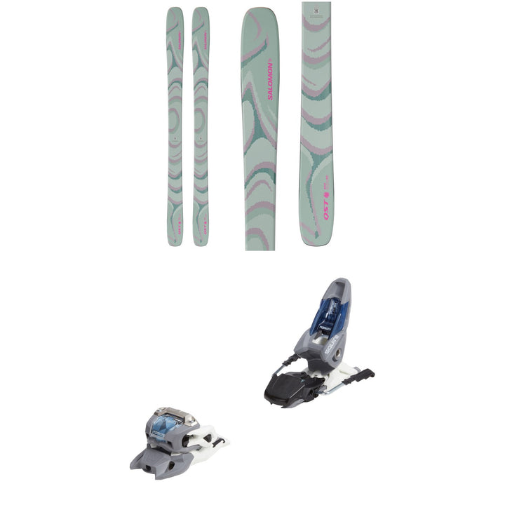 Salomon QST 100 Skis + Marker Squire 11 Ski Bindings 2026