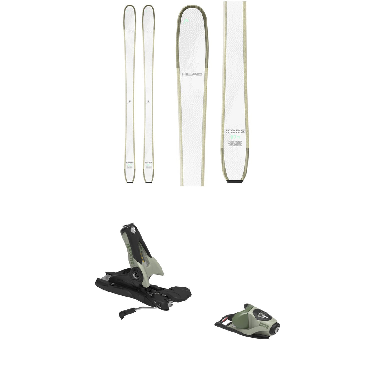 Head Kore 87 Ti W Skis - Women's + Look SPX 11 GW Ski Bindings 2026