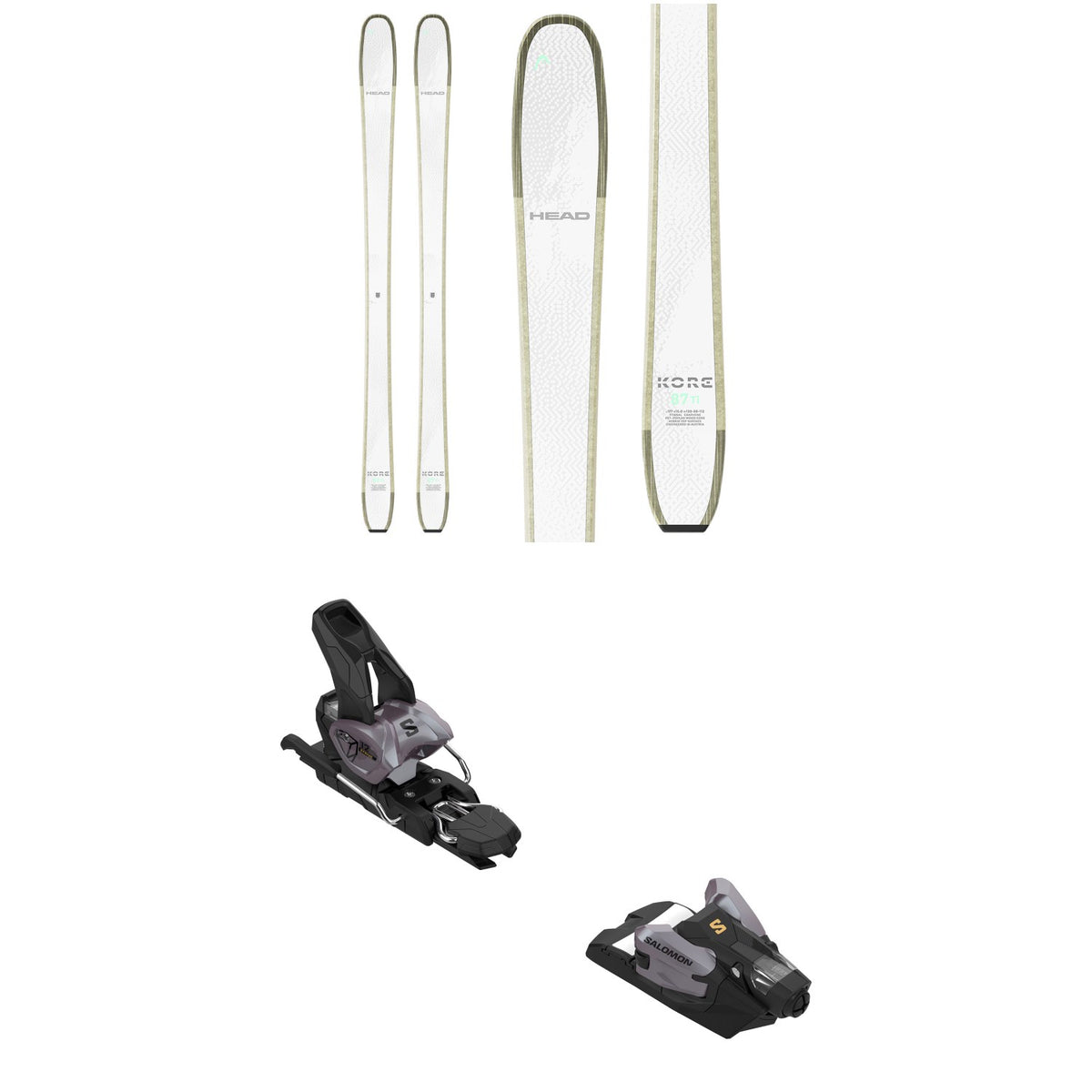 Head Kore 87 Ti W Skis - Women's + Salomon Strive 12 GW Ski Bindings 2026