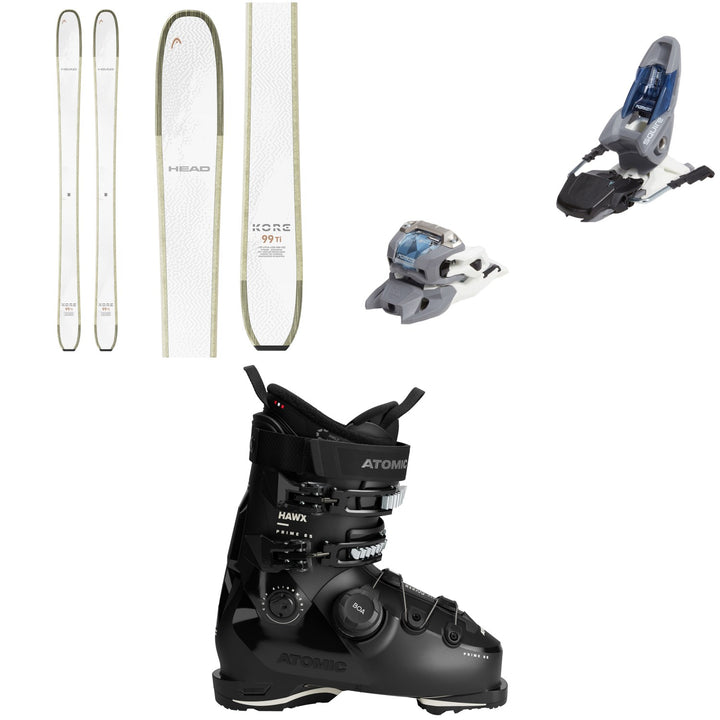 Head Kore 93 Ti W Skis + Marker Squire 11 Ski Bindings + Atomic Hawx Prime 85 BOA W Ski Boots - Women's 2026