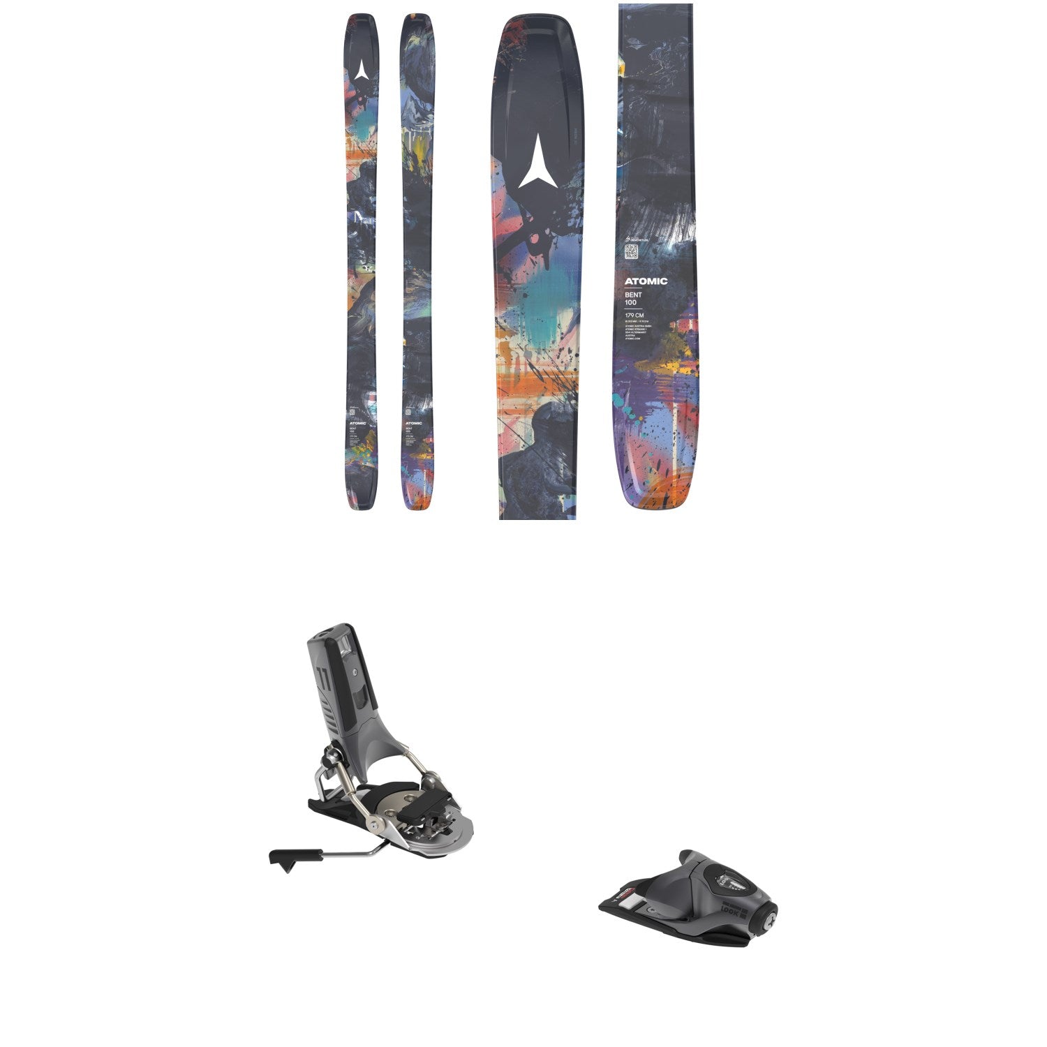 Atomic Bent 100 Skis + Look Pivot 2.0 11 GW Ski Bindings 2027 – evo