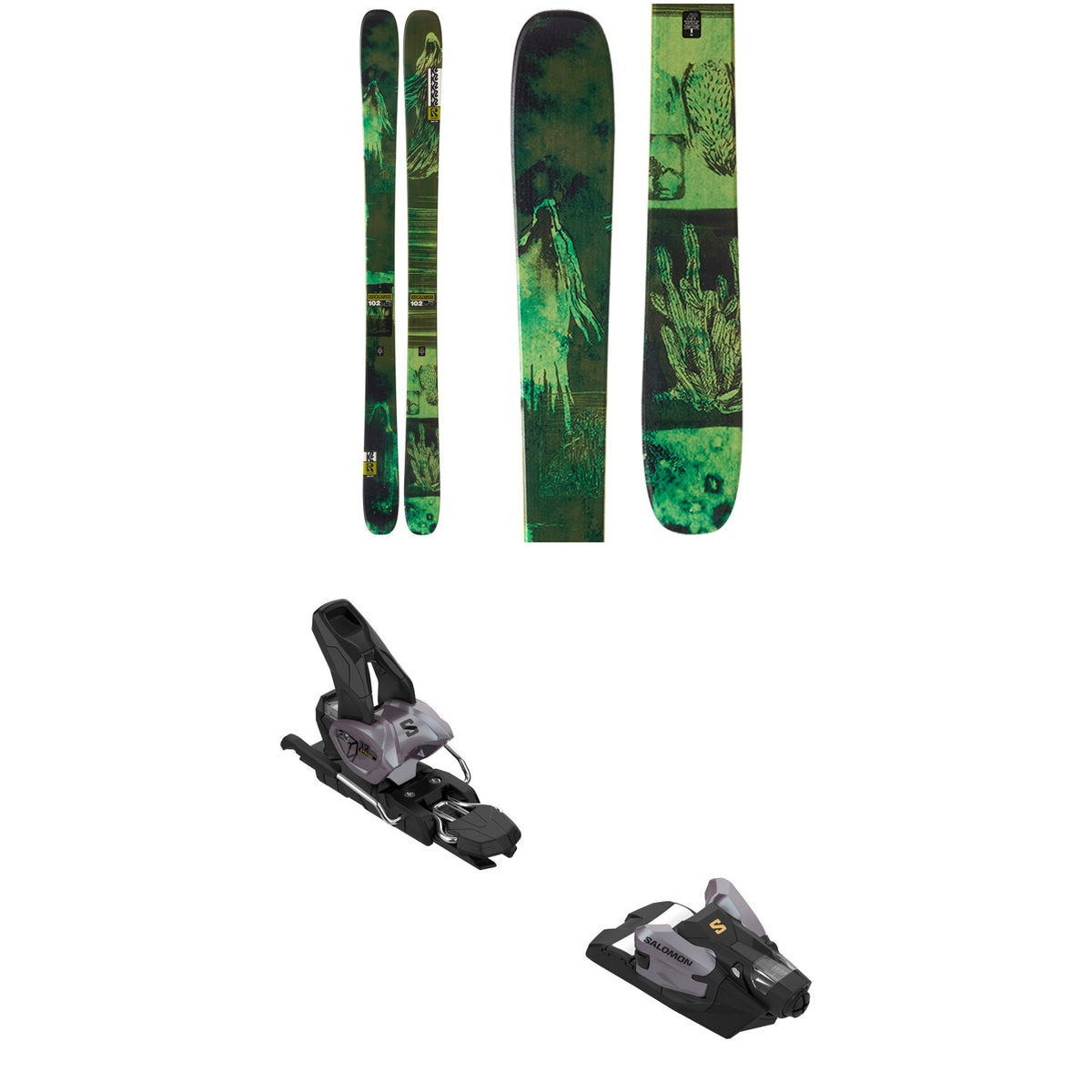 K2 Reckoner 102 Skis 2027 + Salomon Strive 12 GW Ski Bindings