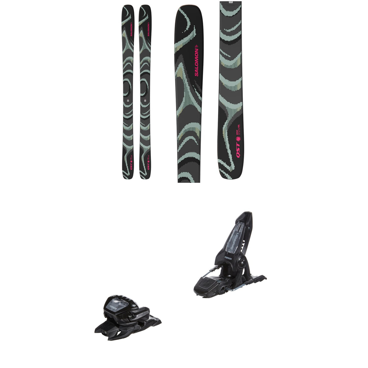 Salomon QST 100 Skis 2027 + Marker Griffon 13 ID Ski Bindings