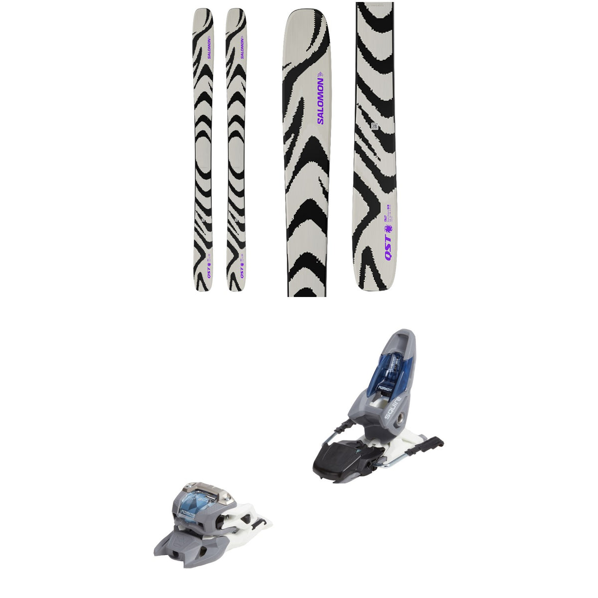 Salomon QST 92 Skis 2027 + Marker Squire 11 Ski Bindings