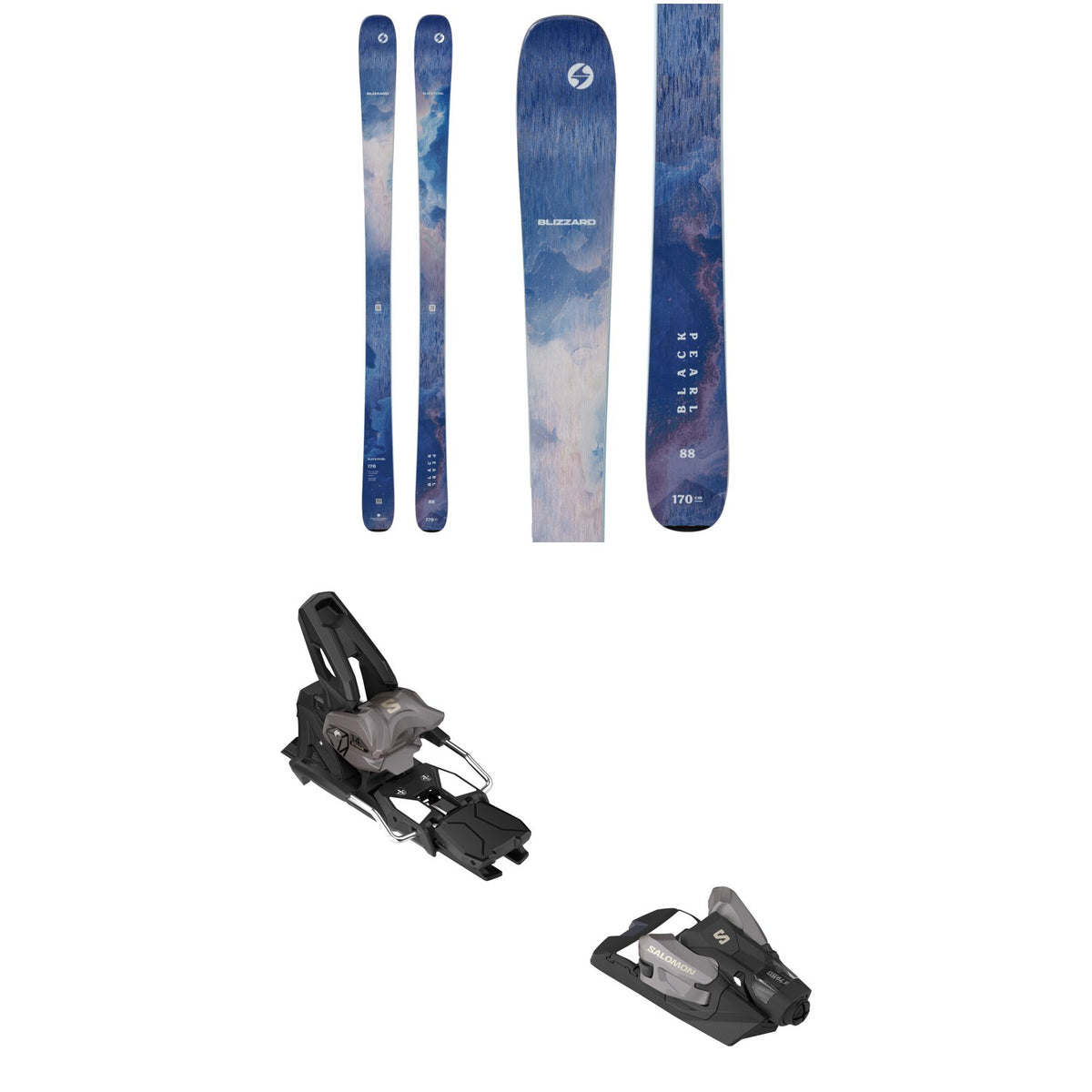 Blizzard Black Pearl 88 Skis - Women's 2027 + Salomon Strive 14 GW Ski Bindings