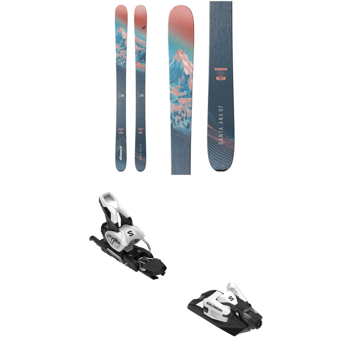Nordica Santa Ana 97 Skis - Women's + Salomon Strive 12 GW Ski Bindings 2027