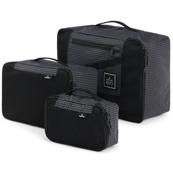 evo Trip Packing Cube Set Black/White Ripstop