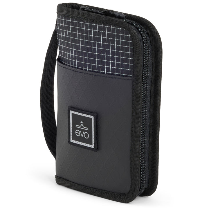 evo Trip Passport Wallet Black/White Ripstop