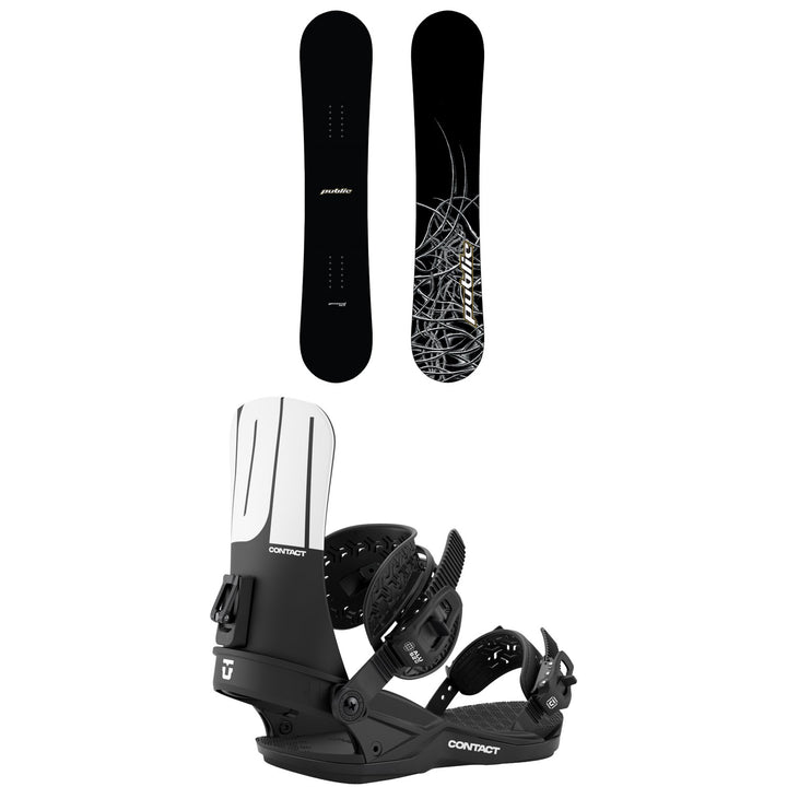 Public Snowboards General Snowboard + Union Contact Snowboard Bindings 2027