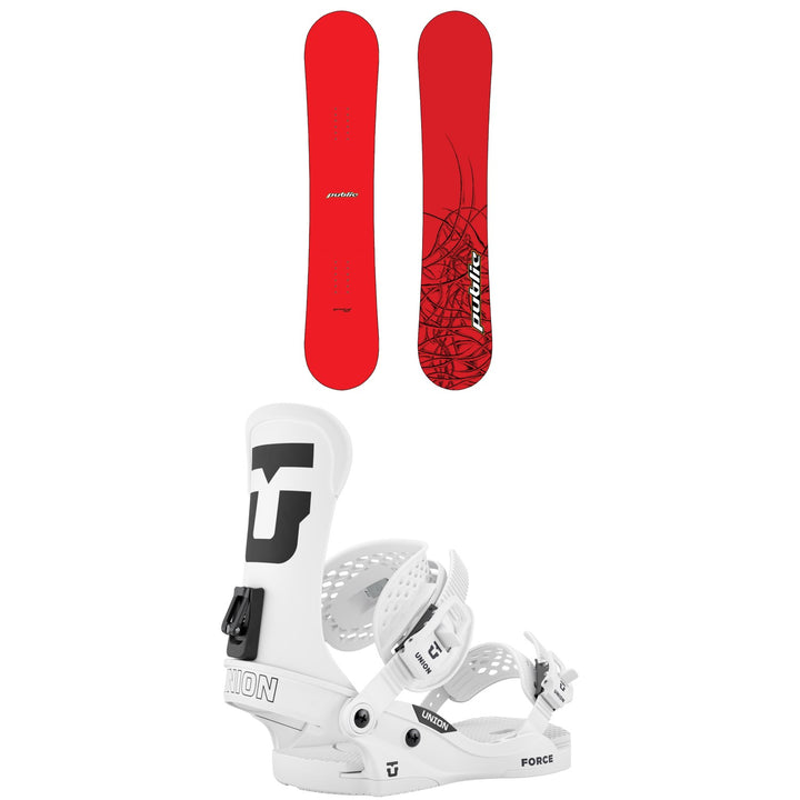 Public Snowboards General Snowboard + Union Force Classic Snowboard Bindings 2027