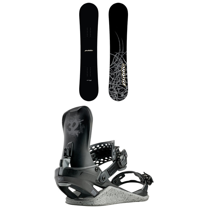 Public Snowboards General Snowboard + thirtytwo Basin FASE Snowboard Bindings 2027