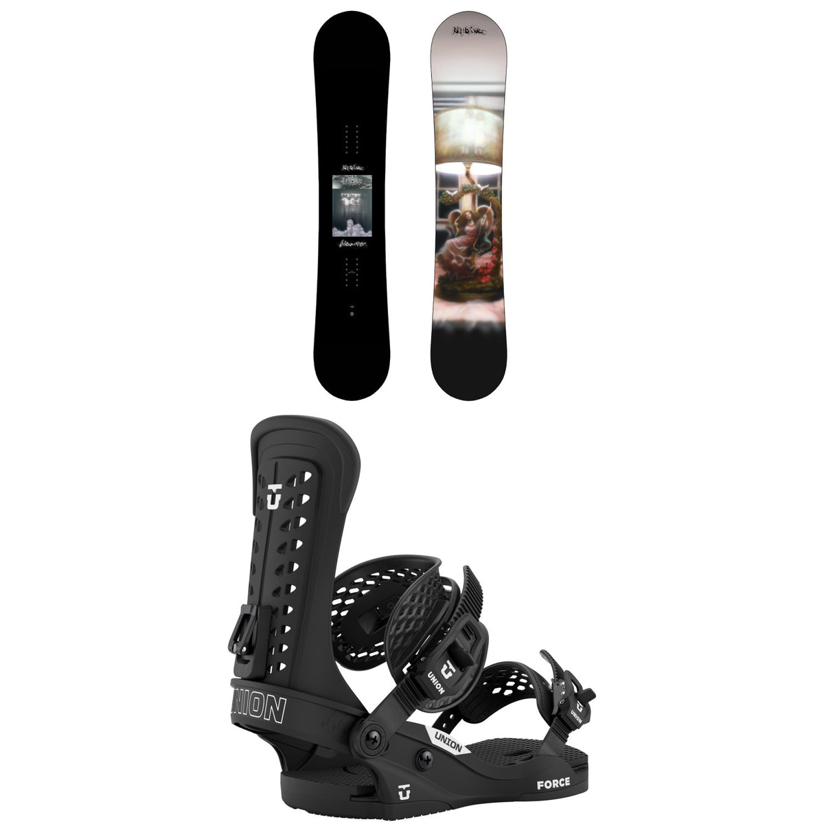 Public Snowboards Disorder Snowboard + Union Force Classic Snowboard Bindings 2027