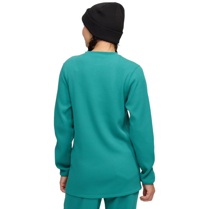evo Waffle Pocket Henley Top - Unisex Emerald