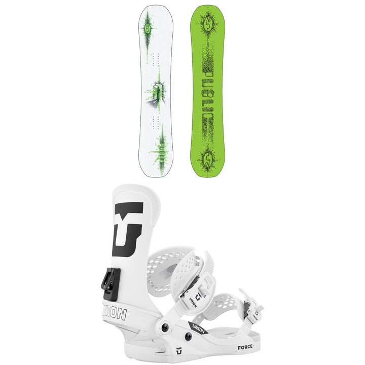 Public Snowboards Display Snowboard + Union Force Classic Snowboard Bindings 2027