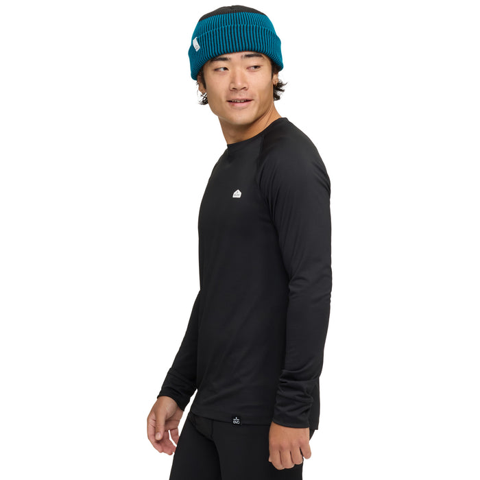 evo Midweight Baselayer Crew Top - Men's Black