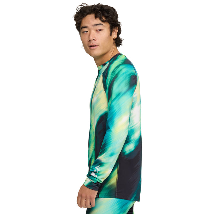 evo Midweight Baselayer Crew Top - Men's Aurora Borealis