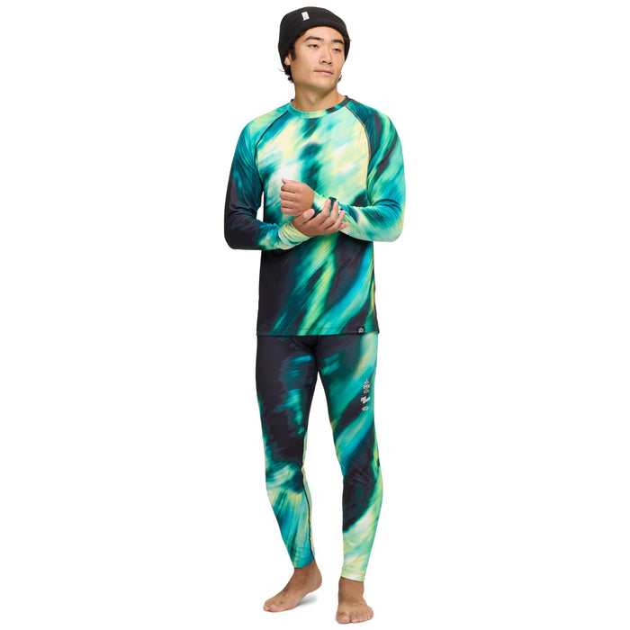 evo Midweight Baselayer Crew Top - Men's Aurora Borealis