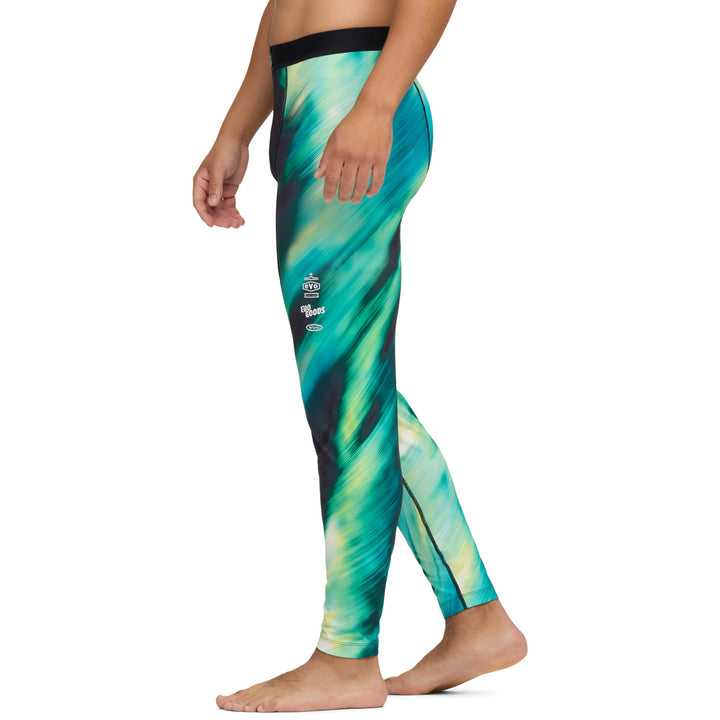 evo Midweight Baselayer Pants - Men's Aurora Borealis