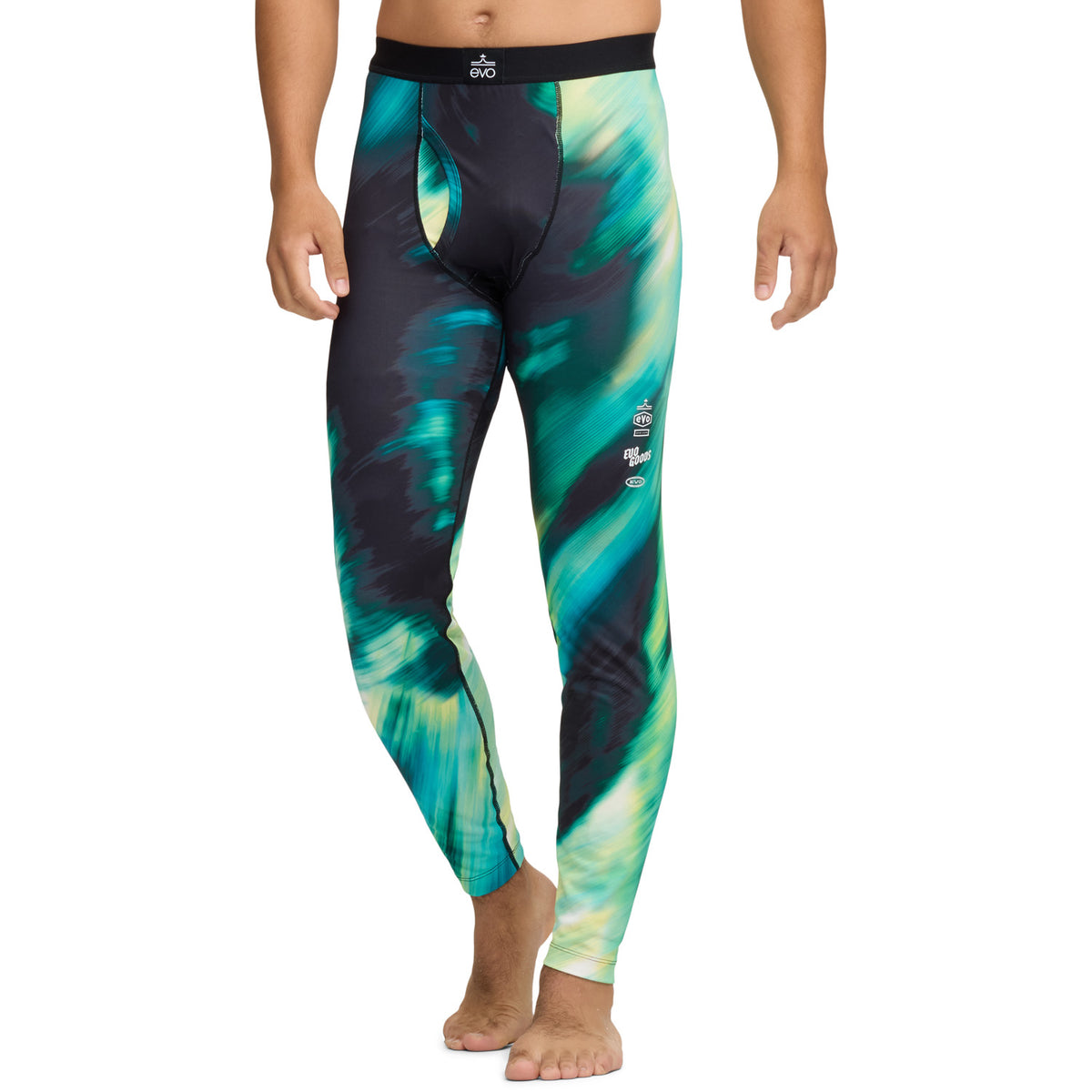 evo Midweight Baselayer Pants - Men's Aurora Borealis