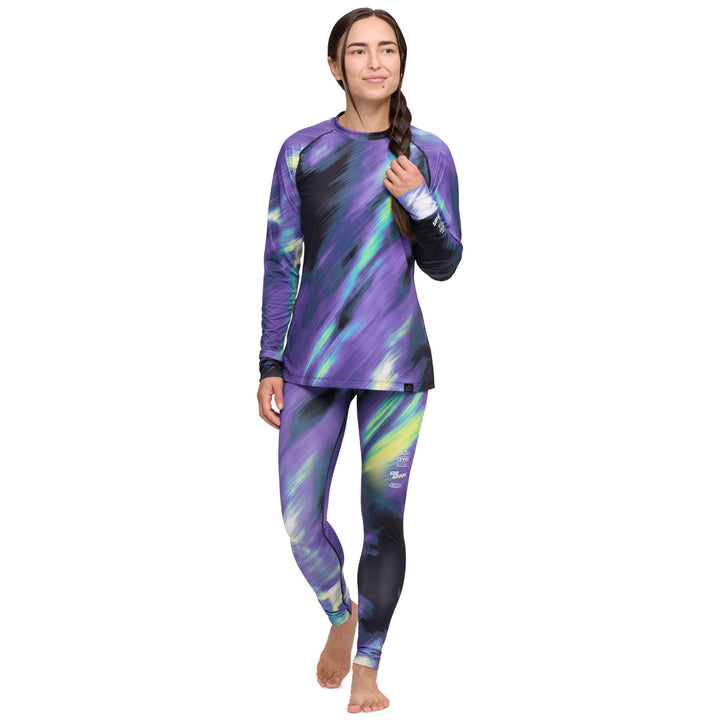evo Midweight Baselayer Crew Top - Women's Aurora Australis