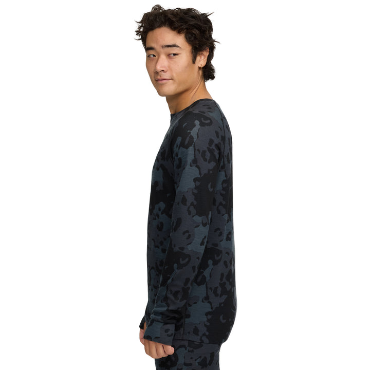evo Merino Wool Crew Top - Men's Black Camo