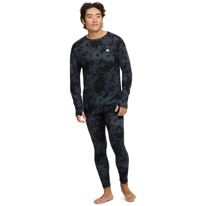 evo Merino Wool Crew Top - Men's Black Camo