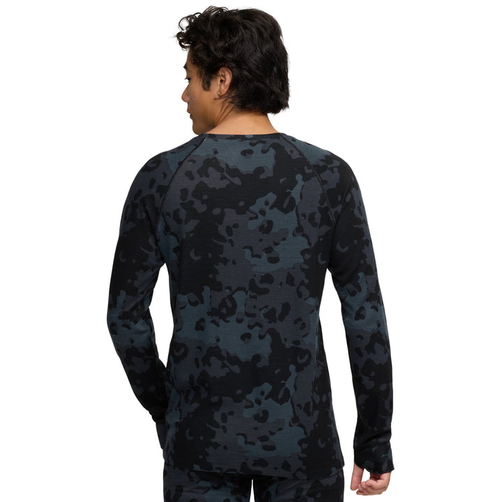 evo Merino Wool Crew Top - Men's Black Camo