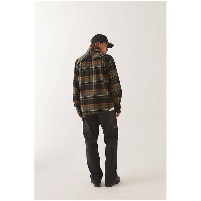 Brixton Bowery Long-Sleeve Flannel - Men's Black/Multi