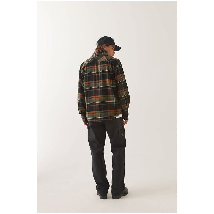 Brixton Bowery Long-Sleeve Flannel - Men's Black/Multi